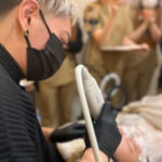 クレオビューティークリニックでのりねぇがポテンツァをしているところ