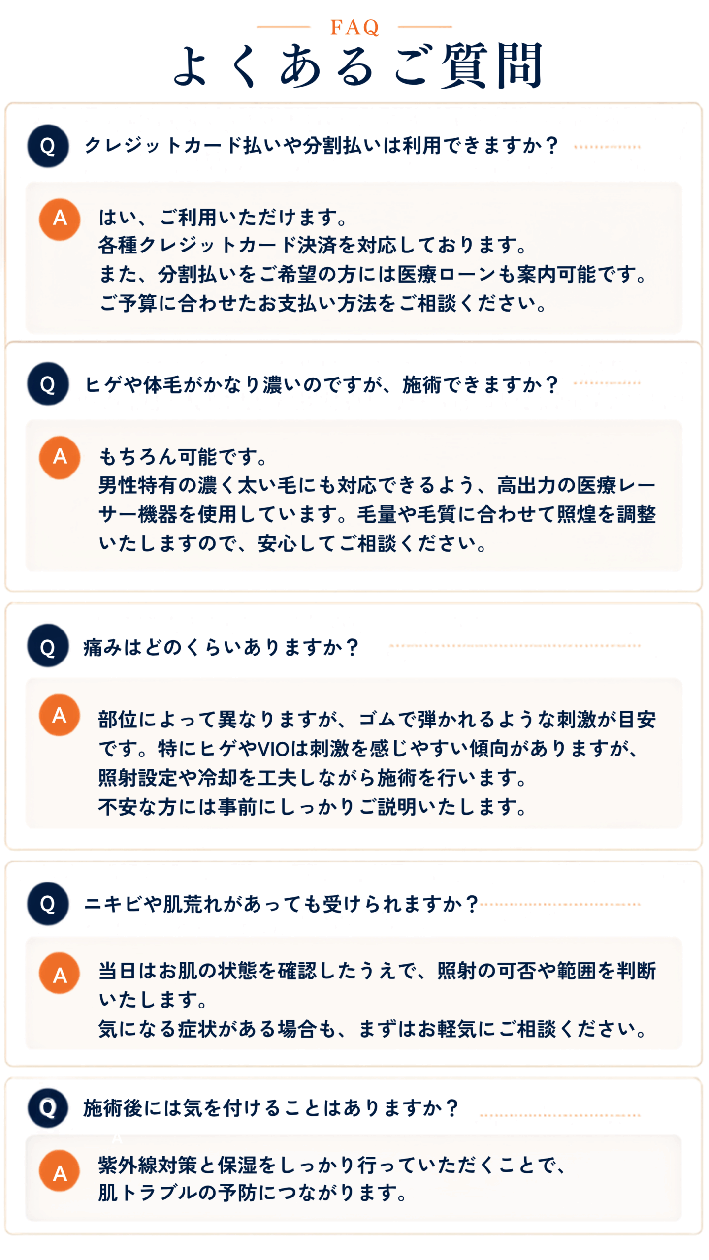 ジェントルマックスプロプラスでのメンズ医療脱毛キャンペーン　よくある質問